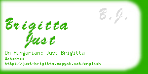 brigitta just business card
